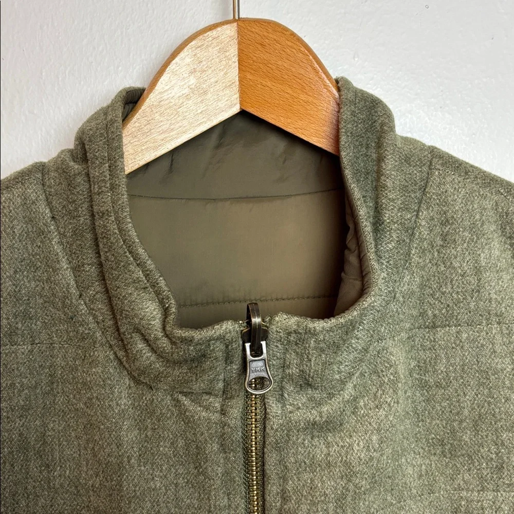 J.‎ McLaughlin Men’s Large Green Reversible Quilted Vest Jacket